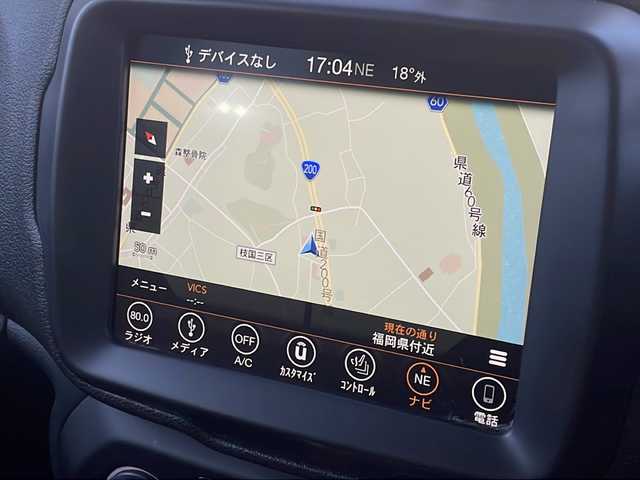 クライスラー・ジープ ジープ レネゲード リミテッド 福岡県 2019(平31)年 3.2万km グレー 純正ナビ/　（AM/FM/BT/フルセグ/USB/AUX/バック)/クルーズコントロール/シートヒーター（D席＋N席）/ルーフレール/ステアリングヒーター/BSM/クリアランスソナー/横滑り防止装置/レーンキープアシスト/盗難防止装置/オートライト/電動パーキングブレーキ/ステアリングスィッチ/電格ミラー/プッシュスタート/純正マット/オートライト/アイドリングストップ/LEDライト