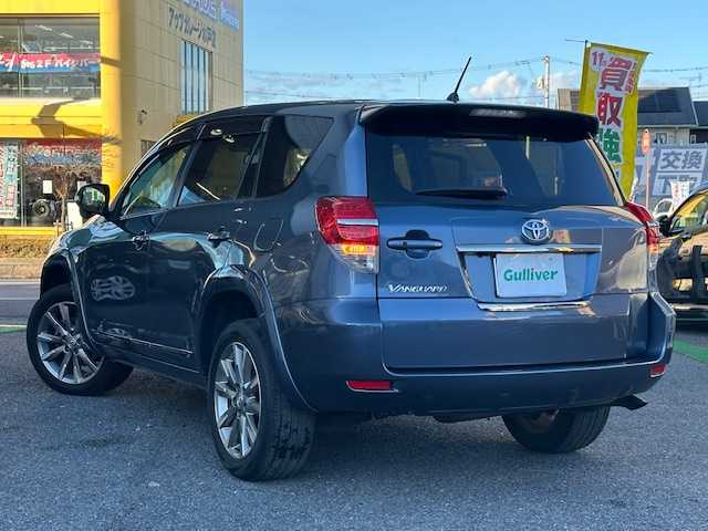 トヨタ ヴァンガード 240S Sパック アルカンターラ 茨城県 2012(平24)年 10.7万km グレイッシュブルーマイカメタリック 純正SDナビ/フルセグTV/Bluetooth/AM／FM/バックカメラ/ETC/クルーズコントロール/ダウンアシストコントロール/パドルシフト/シガーソケット/電格ミラー/オートライト/フォグランプ/カーテンエアバック/純正フロアマット/純正18インチアルミ付夏タイヤ/エンジンスタートボタン/スマートキー/ドアバイザー