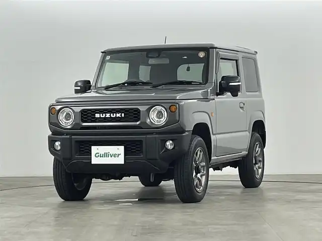 スズキ ジムニー XC 福島県 2022(令4)年 2.9万km ミディアムグレー スズキセーフティサポート/・誤発進抑制機能（前方・後方）/・後退時ブレーキサポート/・車線逸脱抑制機能/・ふらつき警報機能/・標識認識機能/・先行車発進お知らせ機能/・ハイビームアシスト/ダウンヒルアシスト/パートタイム４WD/純正8インチナビ/・型番：CN-RZ876/・フルセグ/CD/DVD/SD/USB/BT/FM/AM/・バックカメラ/・ETC/前後ドライブレコーダー/革巻きステアリング/・ステアリングスイッチ/前席シートヒーター/ＬＥＤヘッドライト/・フォグランプ/・オートライト/プッシュスタート/・スマートキー/電動格納ミラー/・ウィンカーミラー/・ミラーヒーター/純正フロアマット/純正ドアバイザー/純正16インチＡＷ