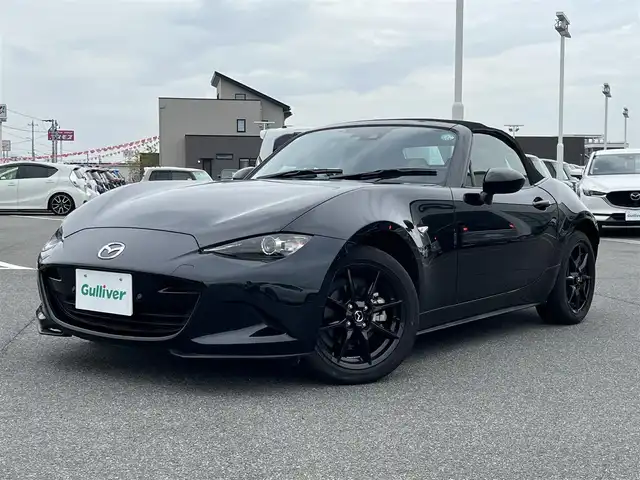マツダ ロードスター S レザーパッケージ 奈良県 2021(令3)年 3万km ジェットブラックマイカ 純正ナビ/　・フルセグTV/　・CD/DVD/　・Bluetooth接続/　・USB/　・AM/FMラジオ/バックカメラ/本革シート/シートヒーター/クルーズコントロール/ドライブレコーダー/純正１６インチアルミ/純正フロアマット/プッシュスタート/スマートキー