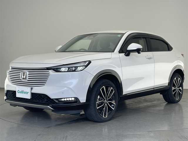 ホンダ ヴェゼル ハイブリッド e:HEV Z 愛知県 2021(令3)年 4.6万km プラチナホワイトパール 純正９型ディスプレイナビ　フルセグＴＶ　カープレイ対応　バックカメラ　ワイヤレス充電　ＥＴＣ２．０　ＢＳＭ　電動パーキングブレーキ　シートヒーター　衝突軽減　追従クルコン　ハンドル支援　ＬＥＤ　禁煙