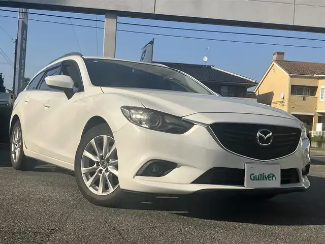 マツダ アテンザ ワゴン XD 愛知県 2013(平25)年 10.6万km スノーフレイクホワイトパールマイカ 6速MT車/クリーンディーゼルターボ/純正HDDナビTV/DVDビデオ&CD/地デジ　フルセグ/Bluetoothオーディオ/バックカメラ/インテリジェントキー×2ヶ/プッシュスタート/クルーズコントロール/ETC/ステアリングスイッチ/純正アルミホイル/純正フロアマット/保証書取説有り