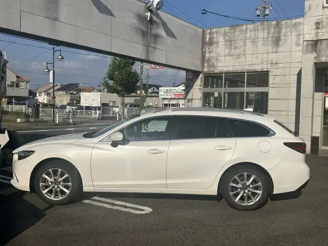 マツダ アテンザ ワゴン XD 愛知県 2013(平25)年 10.6万km スノーフレイクホワイトパールマイカ 6速MT車/クリーンディーゼルターボ/純正HDDナビTV/DVDビデオ&CD/地デジ　フルセグ/Bluetoothオーディオ/バックカメラ/インテリジェントキー×2ヶ/プッシュスタート/クルーズコントロール/ETC/ステアリングスイッチ/純正アルミホイル/純正フロアマット/保証書取説有り