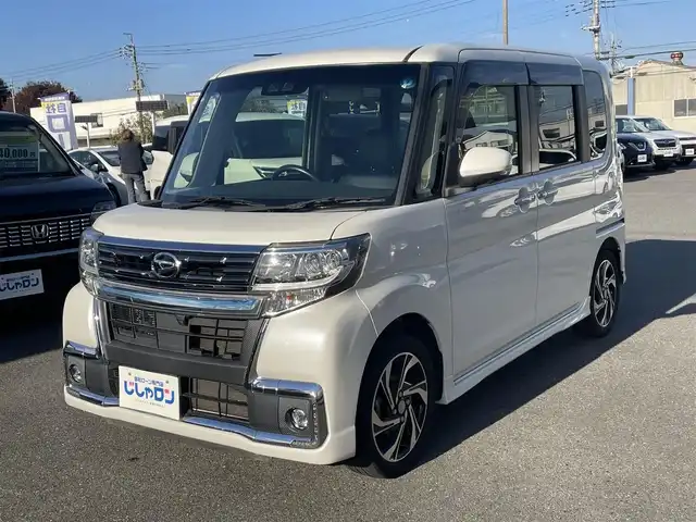 ダイハツ タント カスタムRSトップED VS SAⅢ 群馬県 2019(令1)年 10.6万km パールホワイトⅢ (株)IDOMが運営する【じしゃロン伊勢崎店】の自社ローン専用車両になりますこちらは現金またはオートローンご利用時の価格です。自社ローンご希望の方は別途その旨お申付け下さい/純正8インチナビ（NSZP-X69D)/全方位カメラ/フルセグTV/BT/CD/DVD/HDMI/衝突軽減ブレーキ/レーンキープアシスト/オートライト/横滑り防止/後方コーナーセンサー/ETC/両側パワスラ/LEDヘッドライト/フォグランプ/D席シートヒーター