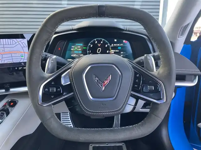 シボレー シボレー コルベット 3LT 道南・函館 2022(令4)年 1.7万km 青 /ディーラー車//ハーフレザーシート//Ｆリフター//ＢＯＳＥサウンド//シートヒーター・クーラー//Ｆ・Ｂカメラ//デジタルインナーミラー//純正Ｆ１９・Ｒ２０インチＡＷ//純正ナビ（ｃａｒｐｌａｙ・USB・AUX・タイプC）//ヘッドアップディスプレイ//ステアリングヒーター//スマートキー　エンジンスターター//スペアキー有//新車時保証書//取扱説明書