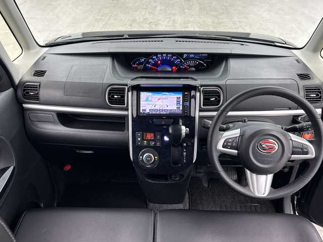 ダイハツ タント カスタムRSトップED VS SAⅢ 三重県 2019(平31)年 5.8万km ブラックマイカメタリック 禁煙車/純正メモリーナビ/フルセグＴＶ ＤＶＤ/Bluetoothオーディオ/全方位カメラ/ETC/前後方録画ドライブレコーダー/運転席シートヒーター/両側パワースライドドア/LEDヘッドライト/フォグライト/15インチアルミホイール/スマートキー/車高調
