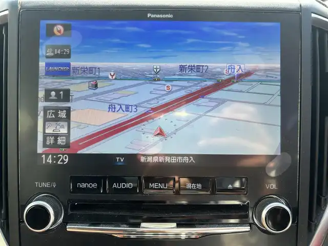 スバル フォレスター ハイブリッド アドバンス 新潟県 2019(平31)年 8.9万km クリムゾンレッドP アイサイトコアテクノロジー/アイサイトセイフティプラス/純正8型ナビ/(AM/FM/CD/DVD/BT/フルセグTV)/バックカメラ/サイドカメラ/フロントカメラ/ETC/パワーバックドア/社外ドライブレコーダー(前後)/茶革シート/シートヒーター(D/N/後席)/ルーフレール/コーナーセンサー(後)/革巻きステアリング/ステアリングスイッチ/ハンドルヒーター/パドルシフト/AUTOライト/LEDヘッドライト/フォグランプ/横滑り防止/プッシュスタート/スマートキー