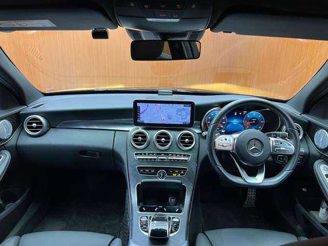 メルセデス・ベンツ Ｃ２２０ｄ ステーションワゴン アバンギャルドAMGライン 千葉県 2018(平30)年 4.9万km オブシディアンブラック レザーＥＸＣ　/１オーナー　/純正ナビ　/バックカメラ　/ＡＣＣ　/ＨＵＤ　/Ｂｕｒｍｅｓｔｅｒサウンド　/黒革　/シートヒーター　/パワーシート　/ＬＥＤヘッドライト　/ハイビームアシスト　/電動リアゲート　/エアサス