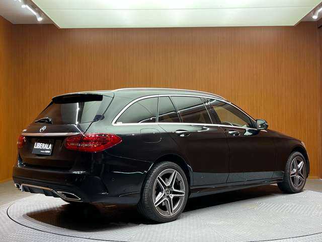 メルセデス・ベンツ Ｃ２２０ｄ ステーションワゴン アバンギャルドAMGライン 千葉県 2018(平30)年 4.9万km オブシディアンブラック レザーＥＸＣ　/１オーナー　/純正ナビ　/バックカメラ　/ＡＣＣ　/ＨＵＤ　/Ｂｕｒｍｅｓｔｅｒサウンド　/黒革　/シートヒーター　/パワーシート　/ＬＥＤヘッドライト　/ハイビームアシスト　/電動リアゲート　/エアサス