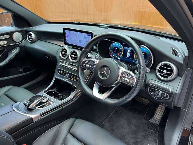 メルセデス・ベンツ Ｃ２２０ｄ ステーションワゴン アバンギャルドAMGライン 千葉県 2018(平30)年 4.9万km オブシディアンブラック レザーＥＸＣ　/１オーナー　/純正ナビ　/バックカメラ　/ＡＣＣ　/ＨＵＤ　/Ｂｕｒｍｅｓｔｅｒサウンド　/黒革　/シートヒーター　/パワーシート　/ＬＥＤヘッドライト　/ハイビームアシスト　/電動リアゲート　/エアサス