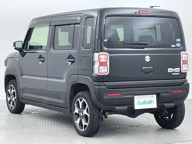 スズキ ハスラー HYBRID X 新潟県 2021(令3)年 4.3万km ブルーイッシュブラックパール3 4WD/スマートキー/スペアキー1本/メモリナビ　型式CN-HZ７８５W/CD/DVD/BT/ETC/フルセグ/シートカバー革調/シートヒーター　D席/N席/衝突被害軽減システム/レーンキープアシスト/キセノン/フォグ