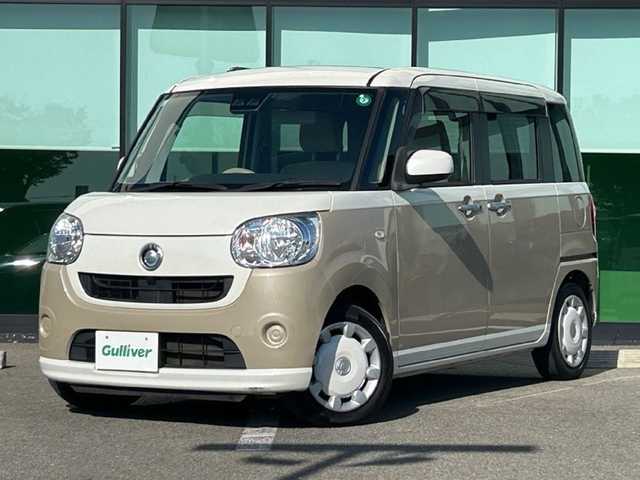 ダイハツ ムーヴ キャンバス X SA Ⅲ 和歌山県 2017(平29)年 5.7万km パールホワイトⅢ/ナチュラルベージュマイカメタリック 2トーン 【 Smart AssistIII 】/・衝突回避支援ブレーキ機能/・衝突警報機能（対車両・対歩行者）/・車線逸脱警報機能/・誤発進抑制制御機能/・先行車発進お知らせ機能/・コーナーセンサー（前方・後方）/・オートハイビーム/ワンオーナー/社外メモリーナビ/ワンセグテレビ/DVD再生可能/ETC/純正フロアマット/スマートキー/プッシュスタート
