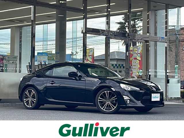 トヨタ ８６ GT 福島県 2012(平24)年 7.8万km クリスタルブラックシリカ 登録時走行距離：77674km/純正SDナビ/ (フルセグTV/BT/CD/DVD/AM/FM)/プッシュスタート/MTモード付AT/ETC/革巻きステアリング/パドルシフト/純正フロアマット/電動格納ミラー/純正17インチAW/オートライト/横滑り防止装置/スマートキー/スペアキー×１/保証書/取扱説明書