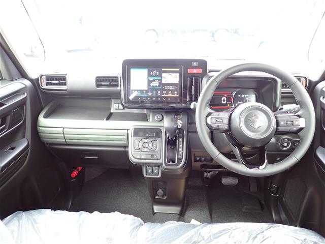 スズキ スペーシア ギア HYBRID XZ 千葉県 2025(令7)年 0.1千km ベージュⅡ 届出済未使用車/純正9インチナビゲーション/・Apple CarPlay/android auto/・Bluetooth/AM/FM/フルセグTV/全方位カメラ/バックカメラ/ビューカメラ/ヘッドアップディスプレイ/両側パワースライドドア/前席シートヒーター/ステアリングヒーター/スズキセーフティサポート/・デュアルセンサーブレーキサポートII/・誤発進抑制機能/・車線逸脱抑制機能/・車線逸脱警報/・車線逸脱抑制/・ふらつき警告/・車線維持支援機能/・発進お知らせ機能/・ハイビームアシスト/・標識認識機能/・アダプティブクルーズコントロール/・パーキングセンサー/・低速時ブレーキサポート（前進・後進）/・後方誤発進抑制機能/プッシュスタート/スマートキー2本/アイドリングストップ/純正14インチAW/ウィンカーミラー/電動格納ミラー/取扱説明書/保証書/