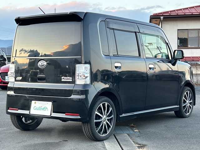 ダイハツ ムーヴ コンテ カスタム RS 山梨県 2013(平25)年 6.7万km ブラックマイカメタリック ４ＷＤ　/ターボ　/社外アルミホイール　/ベンチシート　/キセノンライト　/フォグライト　/アイドリングストップ　/ＣＤ　/リモコンキー