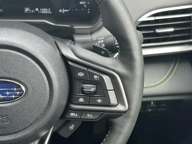 スバル アウトバック X－ブレイクEX 三重県 2023(令5)年 1.2万km Ｄグリーン ♪ワンオーナー♪/♪4WD♪/アイサイト/純正メーカーナビ/　・フルセグ/　・Bluetooth/　・USB/　・AUX/バックガイドカメラ/フロント・サイドカメラ/レザーシート/オートクルーズコントロール/ルーフレール/LEDヘッドライト/LEDフォグライト/リアフォグライト /D／N席パワーシート/D/N席シートヒーター/D席シートメモリー/パワーバックドア/スマートキー/プッシュスタート/オートリトラクタブルミラー/ターンミラー/パドルシフト/ドライブレコーダー
