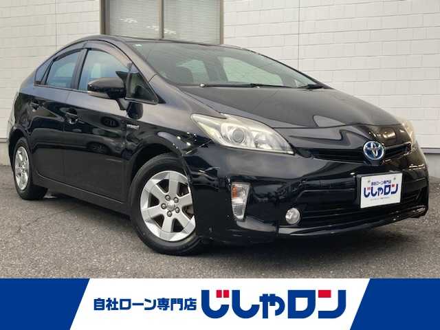 トヨタ プリウス S 三重県 2013(平25)年 9万km ブラック (株)IDOMが運営する【じしゃロン四日市店】の自社ローン専用車両になります。こちらは現金またはオートローンご利用時の価格です。自社ローンご希望の方は別途その旨お申付け下さい/社外HDDナビ【CD/DVD/Bluetooth】/バックカメラ/プッシュスタート/スマートキー/電動格納ミラー/キセノンライト/フォグライト