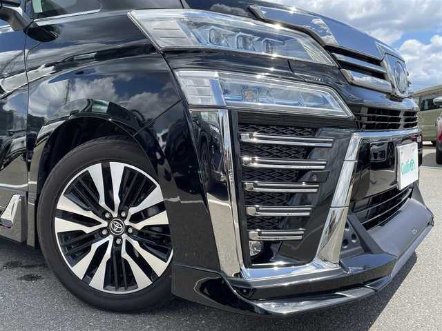トヨタ ヴェルファイア Z Gエディション 佐賀県 2019(令1)年 9.3万km ブラック 純正10型SDナビ(フルセグTV/CD/DVD/BT)/バックカメラ/TRDエアロ/ツインムーンルーフ/トヨタセーフティーセンス/両側パワースライドドア/コーナーセンサー/レーダークルーズコントロール/パワーシート/シートヒーター/エアシート/ハンドルヒーター/オットマン/3眼LEDヘッドライト/シーケンシャルウィンカー/ドラレコ/スマートキー×2/ETC/100V電源/電子パーキング/オートホールド/純正フロアマット/純正18インチアルミホイール