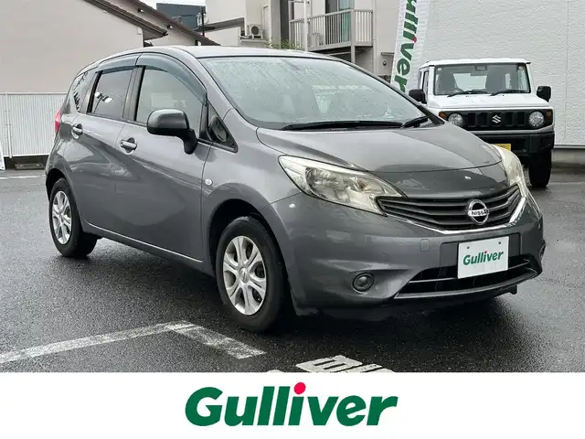 日産 ノート X DIG－S 愛知県 2013(平25)年 12.9万km ダークメタルグレー SDナビ/フルセグテレビ/バックカメラ/アイドリングストップ/ドアバイザー/プッシュスタート/ETC/AAC/アイドリングストップオフ切り替えスイッチ/ヘッドライトレベライザー/Bluetooth/純正フロアマット/スマートキー2本/保証書/取扱説明書