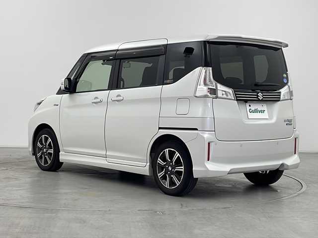 スズキ ソリオ バンディット HV MV 群馬県 2020(令2)年 4.3万km ピュアホワイトP 純正８型ナビ　全周囲カメラ　両側電動スライドドア　前後ドラレコ　ビルトインＥＴＣ　パドルシフト　アダプティブクルーズコントロール　シートヒーター　ＬＥＤヘッドランプ・フォグ　オートハイビーム　禁煙車