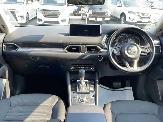 マツダ ＣＸ－５ 20S 静岡県 2021(令3)年 6.7万km スノーフレイクホワイトパールマイカ ワンオーナー/純正ディスプレイオーディオ/AM/FM/BT/３６０°カメラ/クルーズコントロール追従付き/ETC/コーナーセンサ―/レーンキープアシスト/プッシュスタート/スマートキー/純正１７インチアルミ