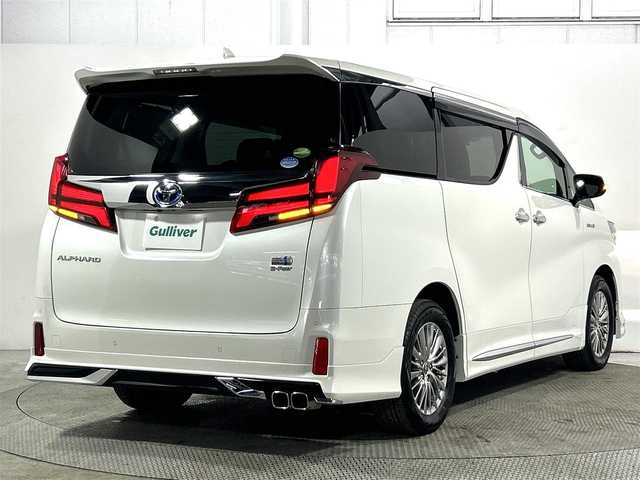 トヨタ アルファードハイブリット SR Cパッケージ 大阪府 2020(令2)年 2.9万km ホワイトパールクリスタルシャイン サンルーフ　黒革シート　モデリスタエアロ　後席モニター　純正ＤＡナビＴＶ　Ｂカメラ　パワーシート／ヒーター／エアコン　ハンドルヒーター　電動リアゲート　衝突軽減　レーダーＣ　クリアランスソナー