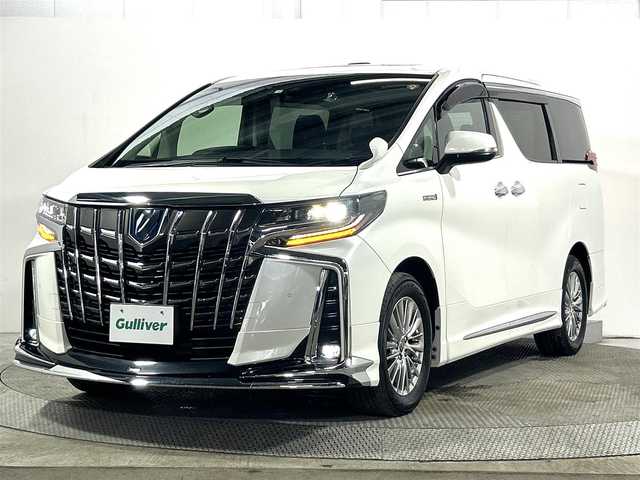 トヨタ アルファードハイブリット SR Cパッケージ 大阪府 2020(令2)年 2.9万km ホワイトパールクリスタルシャイン サンルーフ　黒革シート　モデリスタエアロ　後席モニター　純正ＤＡナビＴＶ　Ｂカメラ　パワーシート／ヒーター／エアコン　ハンドルヒーター　電動リアゲート　衝突軽減　レーダーＣ　クリアランスソナー
