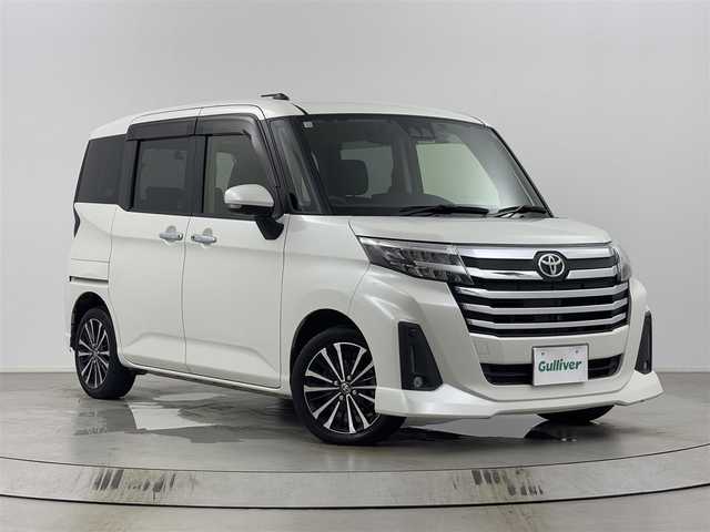 トヨタ ルーミー カスタムG－T 埼玉県 2020(令2)年 2.8万km パールホワイトⅢ 純正ナビ　NSZT-W68T/(Bluetooth/CD/DVD/AM/FM)/地デジフルセグ/全方位カメラ/前後ドライブレコーダー/ETC2.0/アダプティブクルーズコントロール/衝突軽減ブレーキ/クリアランスソナー/運転席・助手席シートヒーター/アイドリングストップ/スポーツモード/電子パーキングシステム/ブレーキホールド/プッシュスタート/ステアリングリモコン/両側パワースライドドア/ロールサンシェード/フロントフォグランプ/ウィンカーミラー/電動格納ミラー/純正フロアマット/純正ドアバイザー/純正15インチアルミホイール