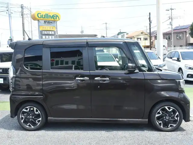 ホンダ Ｎ ＢＯＸ カスタム G L ターボ ホンダセンシング 神奈川県 2017(平29)年 3.1万km プレミアムグラマラスブロンズP ワンオーナー/両側パワースライドドア/純正メモリナビ/Bluetooth/地デジTV/バックカメラ/ETC/ラバーフロアマット/ドアバイザー/保証書/取説ナビ説/スペアスマートキー/記録簿（R2 4）