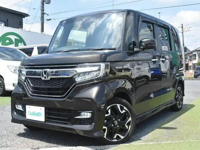 ホンダ Ｎ ＢＯＸ カスタム G L ターボ ホンダセンシング 神奈川県 2017(平29)年 3.1万km プレミアムグラマラスブロンズP ワンオーナー/両側パワースライドドア/純正メモリナビ/Bluetooth/地デジTV/バックカメラ/ETC/ラバーフロアマット/ドアバイザー/保証書/取説ナビ説/スペアスマートキー/記録簿（R2 4）