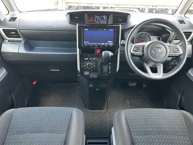 トヨタ ルーミー カスタムG 静岡県 2021(令3)年 3.8万km パールホワイトⅢ 純正8インチナビ/　（フルセグTV/Bluetooth/CD/DVD）/スマートアシスト/プリクラッシュセーフティ/レーンキープアシスト/横滑り防止装置/前後コーナーセンサー/レーダークルーズコントロール/全方位カメラ/バックカメラ/前席シートヒーター/両側パワースライドドア/プッシュスタート/スマートキー/前後ドライブレコーダー/ビルトインETC/純正フロアマット/純正14インチアルミホイール/LEDヘッドライト/取扱説明書