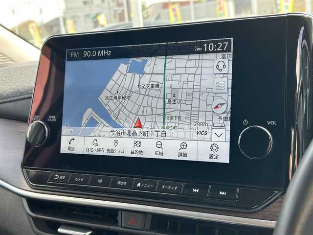 日産 オーラ G レザーエディション 愛媛県 2022(令4)年 4万km ピュアホワイトパール 登録時走行距離：39471km/BOSEスピーカー/メーカーOP純正ナビ/AM/FM/BT/フルセグTV//AppleCarPlay/AndroidAuto/HDMI/USB/ETC2.0/全方位カメラ/前方ドラレコ/追従クルコン/衝突軽減システム/LEDヘッドライト/オートライト/オートハイビーム/エンジンスタートボタン/スマートキー/純正アルミホイール/純正フロアマット/前後コーナーセンサー