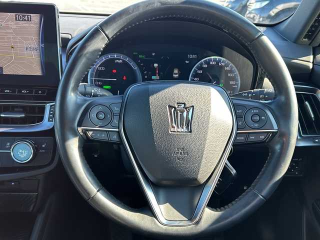 トヨタ クラウン ハイブリッド RS 千葉県 2021(令3)年 3.5万km プレシャスホワイトパール ＴＲＤエアロ　ＴＲＤプッシュボタン　ナビ　全方位カメラ　シートヒーター　ステアヒーター　パワーシート　ＰＣＳ　ＢＳＭ　ＲＣＴＡ　ＲＣＤ　ＨＵＤ　ＲＳＡ　ＥＴＣ　パーキングサポート　フルセグ　ＢＴ