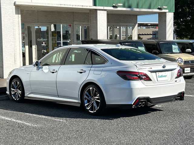 トヨタ クラウン ハイブリッド RS 千葉県 2021(令3)年 3.5万km プレシャスホワイトパール ＴＲＤエアロ　ＴＲＤプッシュボタン　ナビ　全方位カメラ　シートヒーター　ステアヒーター　パワーシート　ＰＣＳ　ＢＳＭ　ＲＣＴＡ　ＲＣＤ　ＨＵＤ　ＲＳＡ　ＥＴＣ　パーキングサポート　フルセグ　ＢＴ