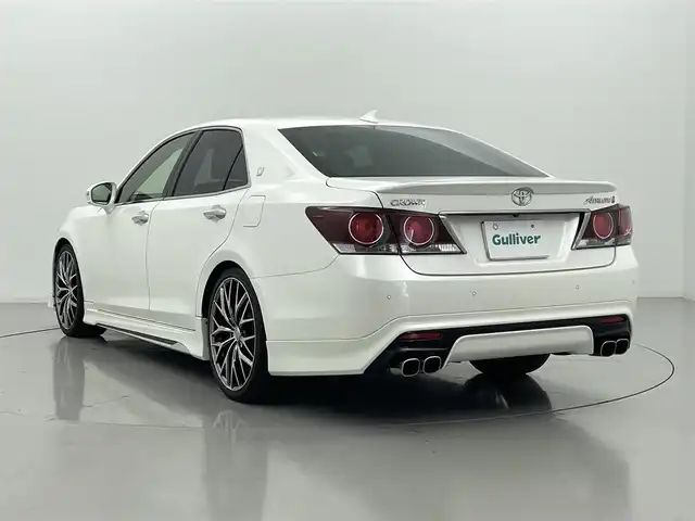 トヨタ クラウン アスリート S-T 熊本県 2015(平27)年 7.3万km ホワイトパールクリスタルシャイン ワンオーナー　/サンルーフ　/純正ナビ（ＤＶＤ・フルセグ・ＢＴ・ＳＤ）/バックカメラ　/ビルトインＥＴＣ　/レーダークルーズコントロール/後ろのみコーナーセンサー　/モデリスタフルエアロ　/前席シートヒーター　/前席エアーシート　/前席パワーシート/純正フロアマット/横滑り防止/オートライト/LEDヘッドライト/フォグライト/スマートキー/プッシュスタート/スペアキー1本/保証書/取扱説明書