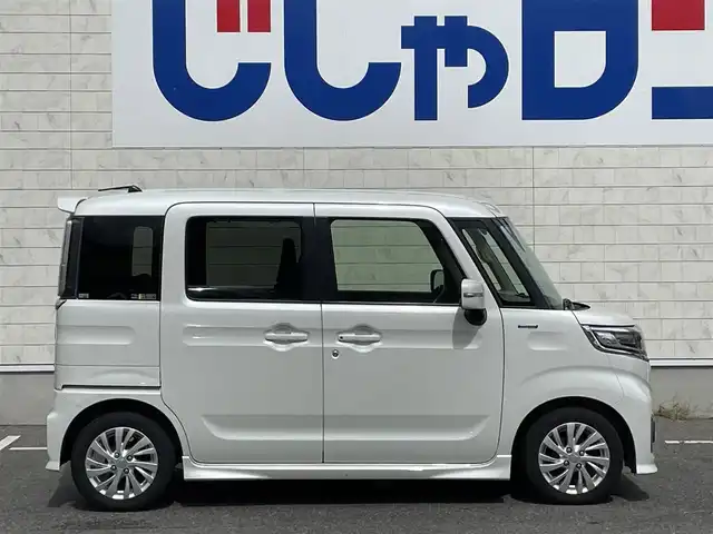 スズキ スペーシア カスタム HYBRID GS 佐賀県 2019(平31)年 10.8万km ピュアホワイトP （株)IDOMが運営する【じしゃロン佐賀店】の自社ローン専用車両になります。/こちらは現金またはオートローンご利用時の価格です。自社ローンご希望の方は別途その旨お申付け下さい/純正7インチナビ/(CD/DVD/Bluetooth/フルセグTV)/片側パワースライドドア/アイドリングストップ/ステアリングリモコン/シートヒーター(運転席)/ベンチシート/14インチアルミホイール/社外ETC/スマートキー/スペアキー1本