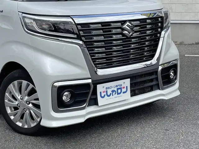 スズキ スペーシア カスタム HYBRID GS 佐賀県 2019(平31)年 10.8万km ピュアホワイトP （株)IDOMが運営する【じしゃロン佐賀店】の自社ローン専用車両になります。/こちらは現金またはオートローンご利用時の価格です。自社ローンご希望の方は別途その旨お申付け下さい/純正7インチナビ/(CD/DVD/Bluetooth/フルセグTV)/片側パワースライドドア/アイドリングストップ/ステアリングリモコン/シートヒーター(運転席)/ベンチシート/14インチアルミホイール/社外ETC/スマートキー/スペアキー1本