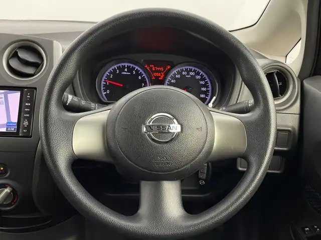 日産 ノート X FOUR 新潟県 2014(平26)年 6.8万km スーパーブラック 4WD/社外ナビ/　　フルセグ/CD/DVD/SD/スマートキー/電格ミラー/ETC