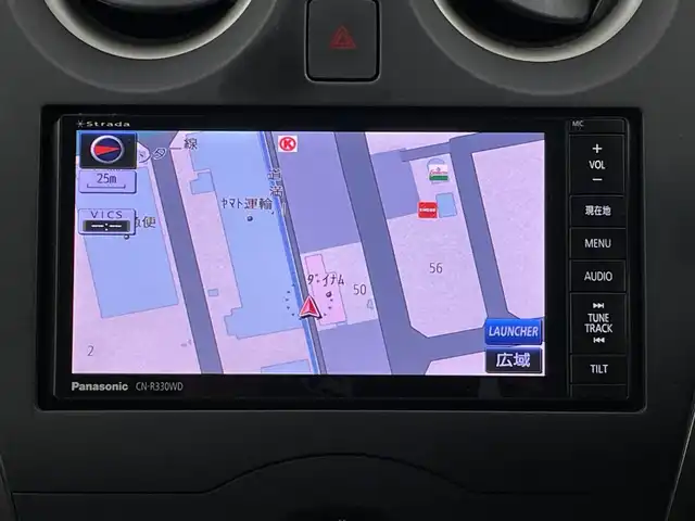 日産 ノート X FOUR 新潟県 2014(平26)年 6.8万km スーパーブラック 4WD/社外ナビ/　　フルセグ/CD/DVD/SD/スマートキー/電格ミラー/ETC