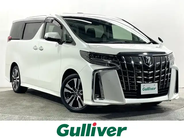 トヨタ アルファード S Cパッケージ 大阪府 2020(令2)年 3.2万km ホワイトパールクリスタルシャイン サンルーフ 黒革 純正ナビTV 後席モニター 三眼LED シーケンシャル パワーシート/ヒーター/エアコン ハンドルヒーター 電動リアゲート レーダーC 衝突軽減ブレーキ レーンアシスト 前後ドライブレコーダー ETC