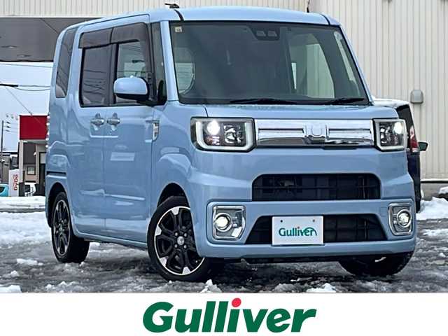 ダイハツ ウェイク G ターボ　レジャーエディション SA Ⅲ 道北・旭川 2018(平30)年 4.9万km ミストブルーマイカメタリック /社外ナビ/CD/DVD/BT/フルセグ/USB/SD/MSV//バックカメラ//両側パワースライドドア//禁煙車//ETC//ドライブレコーダー//スマートアシスト3//衝突軽減ブレーキ//オートライト//オートハイビーム//車線逸脱警報機能//誤発信抑制装置//衝突警報機能（対車両・対歩行者）//先行車発進お知らせ機能//コーナーセンサー//LEDヘッドライト//シートヒーター//フォグランプ//革巻きステアリング//ステアリングスイッチ//スペアキー//フロアマット//ドアバイザー//保証書//取扱説明書