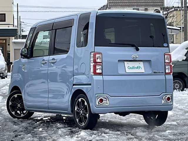 ダイハツ ウェイク G ターボ　レジャーエディション SA Ⅲ 道北・旭川 2018(平30)年 4.9万km ミストブルーマイカメタリック /社外ナビ/CD/DVD/BT/フルセグ/USB/SD/MSV//バックカメラ//両側パワースライドドア//禁煙車//ETC//ドライブレコーダー//スマートアシスト3//衝突軽減ブレーキ//オートライト//オートハイビーム//車線逸脱警報機能//誤発信抑制装置//衝突警報機能（対車両・対歩行者）//先行車発進お知らせ機能//コーナーセンサー//LEDヘッドライト//シートヒーター//フォグランプ//革巻きステアリング//ステアリングスイッチ//スペアキー//フロアマット//ドアバイザー//保証書//取扱説明書