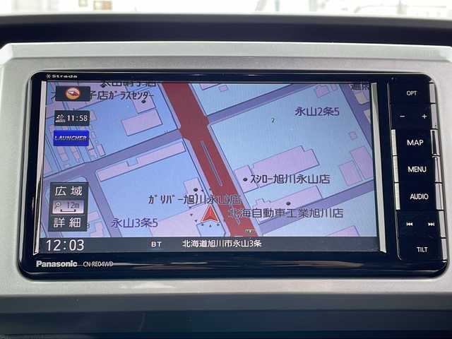 ダイハツ ウェイク G ターボ　レジャーエディション SA Ⅲ 道北・旭川 2018(平30)年 4.9万km ミストブルーマイカメタリック /社外ナビ/CD/DVD/BT/フルセグ/USB/SD/MSV//バックカメラ//両側パワースライドドア//禁煙車//ETC//ドライブレコーダー//スマートアシスト3//衝突軽減ブレーキ//オートライト//オートハイビーム//車線逸脱警報機能//誤発信抑制装置//衝突警報機能（対車両・対歩行者）//先行車発進お知らせ機能//コーナーセンサー//LEDヘッドライト//シートヒーター//フォグランプ//革巻きステアリング//ステアリングスイッチ//スペアキー//フロアマット//ドアバイザー//保証書//取扱説明書