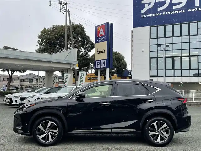 レクサス ＮＸ 300 バージョンL 熊本県 2018(平30)年 2.5万km グラファイトブラックガラスフレーク 革シート/プッシュスタート/純正ナビ/全方位カメラ/ビルトインETC/純正18インチAW/レーダークルーズ/パドルシフト/前席パワーシート・右前席シートメモリー/前席シートヒーター・エアーシート/パワーバックドア/LEDヘッドライト/オートライト/フォグライト/横滑り防止装置/ウィンカーミラー/純正フロアマット/純正ドアバイザー/新車保証書/取扱説明書/スマートスペアキー×1本/カード型キー×1本