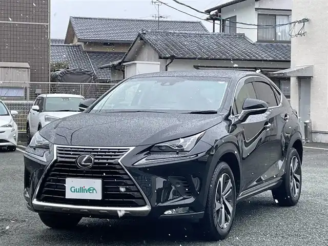 レクサス ＮＸ 300 バージョンL 熊本県 2018(平30)年 2.5万km グラファイトブラックガラスフレーク 革シート/プッシュスタート/純正ナビ/全方位カメラ/ビルトインETC/純正18インチAW/レーダークルーズ/パドルシフト/前席パワーシート・右前席シートメモリー/前席シートヒーター・エアーシート/パワーバックドア/LEDヘッドライト/オートライト/フォグライト/横滑り防止装置/ウィンカーミラー/純正フロアマット/純正ドアバイザー/新車保証書/取扱説明書/スマートスペアキー×1本/カード型キー×1本