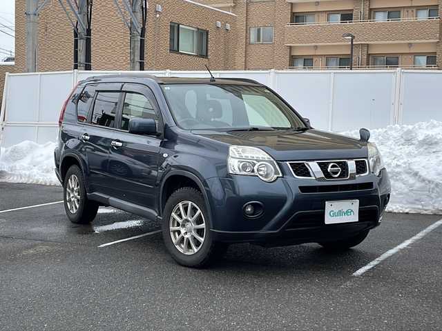 日産 エクストレイル 20Xtt 秋田県 2013(平25)年 11.5万km スチールブルー 純正ナビ　MP313D-A/Bluetooth　DTV　CD　DVD　SD　ラジオ　USB/バックカメラ/オートライト/クルーズコントロール/全席シートヒーター/社外エンジンスターター/カプロンシート/キセノンヘッドライト/ルーフレール/ドライブレコーダー