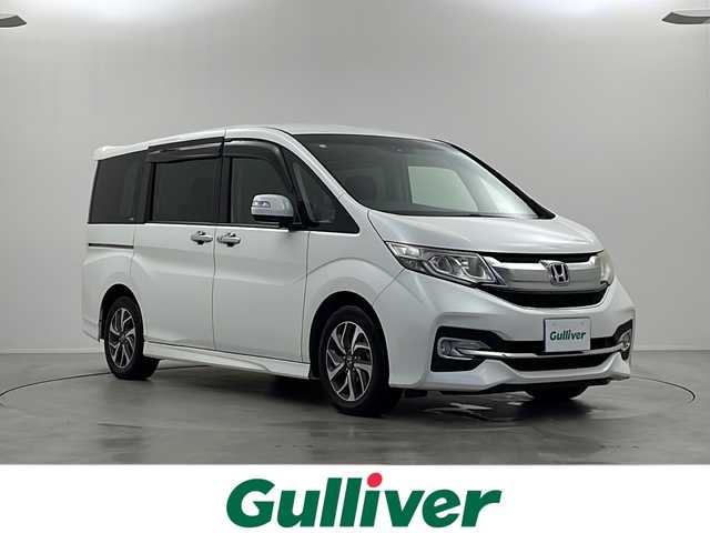 ホンダ ステップワゴン スパーダ ホンダセンシング 栃木県 2016(平28)年 16.4万km ホワイトオーキッドパール 純正９インチナビ　VXM-135VFNi/（CD/DVD/FM/AM/USB/SD)/バックカメラ/ホンダセンシング/●衝突軽減ブレーキ〈CMBS〉/●ACC〈アダプティブ・クルーズ・コントロール〉/●LKAS〈車線維持支援システム〉/●路外逸脱抑制機能/●誤発進抑制機能/●先行車発進お知らせ機能/●標識認識機能/純正ETC/純正ドライブレコーダー/横滑り防止装置/両側パワースライドドア/電動格納ミラー/ステアリングリモコン