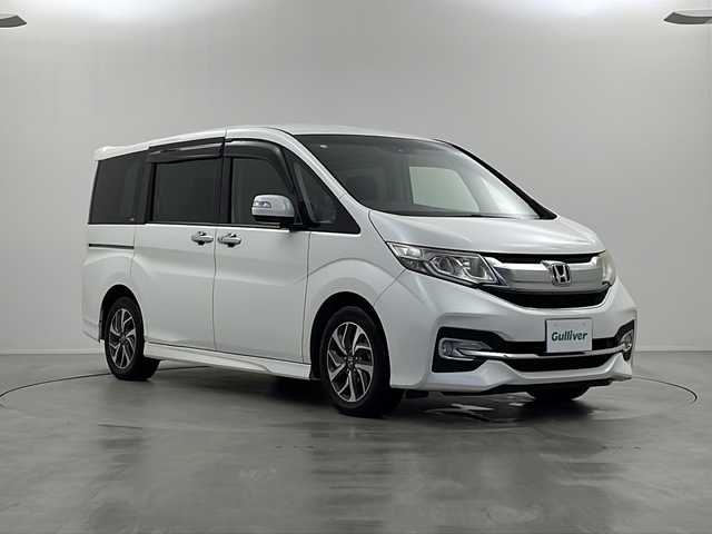 ホンダ ステップワゴン スパーダ ホンダセンシング 栃木県 2016(平28)年 16.4万km ホワイトオーキッドパール 純正９インチナビ　VXM-135VFNi/（CD/DVD/FM/AM/USB/SD)/バックカメラ/ホンダセンシング/●衝突軽減ブレーキ〈CMBS〉/●ACC〈アダプティブ・クルーズ・コントロール〉/●LKAS〈車線維持支援システム〉/●路外逸脱抑制機能/●誤発進抑制機能/●先行車発進お知らせ機能/●標識認識機能/純正ETC/純正ドライブレコーダー/横滑り防止装置/両側パワースライドドア/電動格納ミラー/ステアリングリモコン