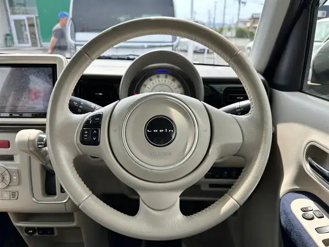 スズキ ラパン モード 宮城県 2020(令2)年 6.3万km ノクターンブルーパール/ホワイト 2トーンルーフ 全方位モニター用カメラパッケージ/ホワイトルーフ/ホワイトドアミラー/＝＝＝/ワンオーナー/デュアルセンサーブレーキサポート/誤発進抑制機能（後方含む）/車線逸脱警報機能/ふらつき警報機能/先行車発進お知らせ機能/後退時ブレーキサポート/標識認識機能/リアパーキングセンサー/ハイビームアシスト/純正8型SDナビ/【CD・DVD・SD・BT・フルセグTV】/全方位カメラ/前席シートヒーター/ベンチシート/革巻きステアリング/ステアリングスイッチ/アイドリングストップ/横滑り防止装置/コーナーセンサー/オートライト/HIDヘッドライト/電動格納ミラー/フロアマット/スマートキー/ETC