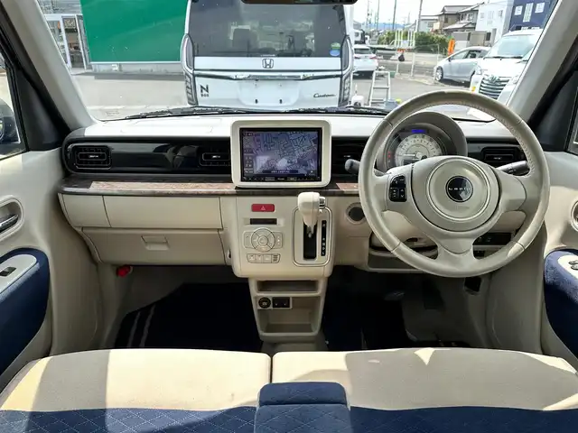 スズキ ラパン モード 宮城県 2020(令2)年 6.3万km ノクターンブルーパール/ホワイト 2トーンルーフ 全方位モニター用カメラパッケージ/ホワイトルーフ/ホワイトドアミラー/＝＝＝/ワンオーナー/デュアルセンサーブレーキサポート/誤発進抑制機能（後方含む）/車線逸脱警報機能/ふらつき警報機能/先行車発進お知らせ機能/後退時ブレーキサポート/標識認識機能/リアパーキングセンサー/ハイビームアシスト/純正8型SDナビ/【CD・DVD・SD・BT・フルセグTV】/全方位カメラ/前席シートヒーター/ベンチシート/革巻きステアリング/ステアリングスイッチ/アイドリングストップ/横滑り防止装置/コーナーセンサー/オートライト/HIDヘッドライト/電動格納ミラー/フロアマット/スマートキー/ETC
